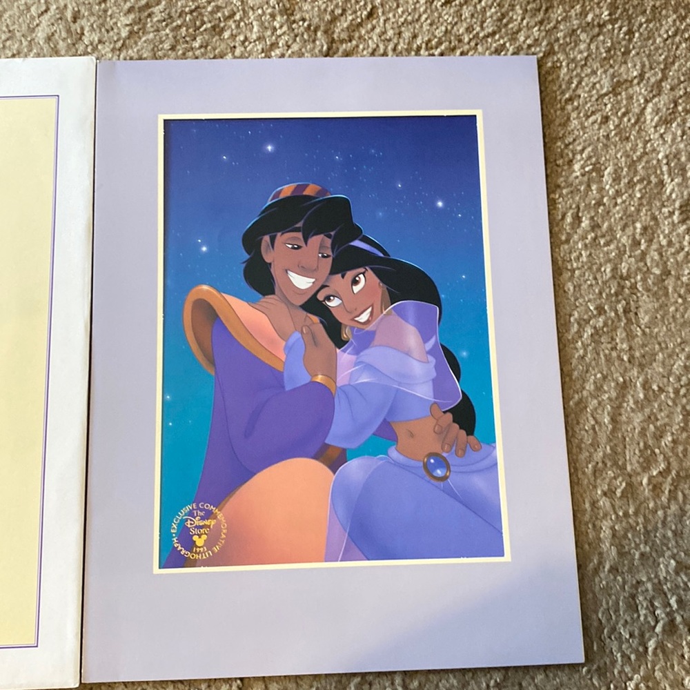 Exclusive Walt Disney Aladdin Lithograph. Excellent condition.